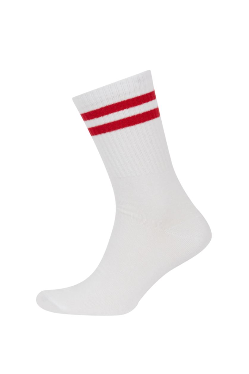 Man White Man 3 piece Long Socks