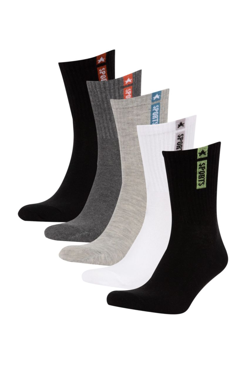 MAN Karma Man Slogan 5 Piece Long sock
