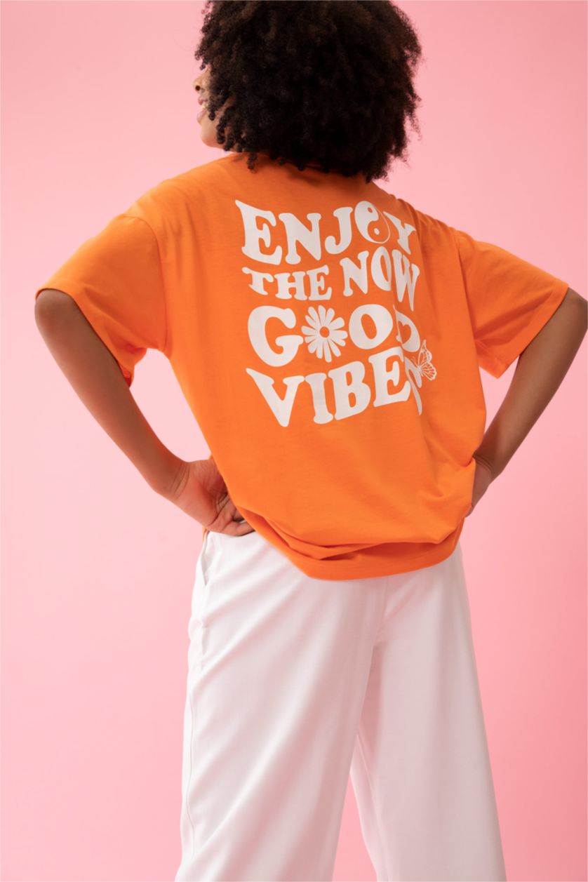 WOMAN Coral Oversize Fit Short Sleeve T-Shirt