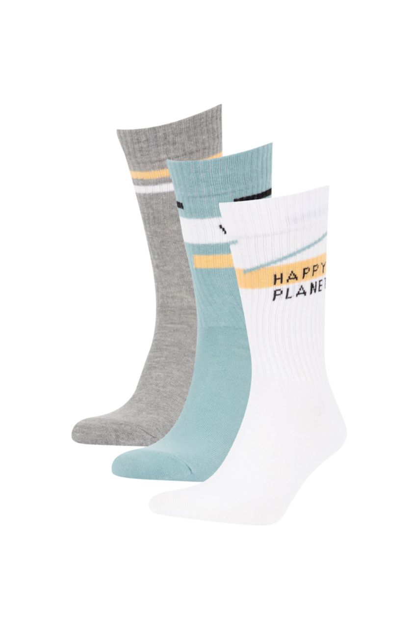MAN MIXED 3 piece Cotton Long sock