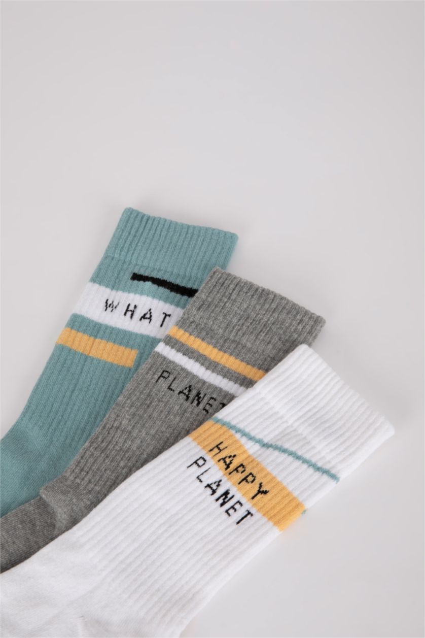 MAN MIXED 3 piece Cotton Long sock