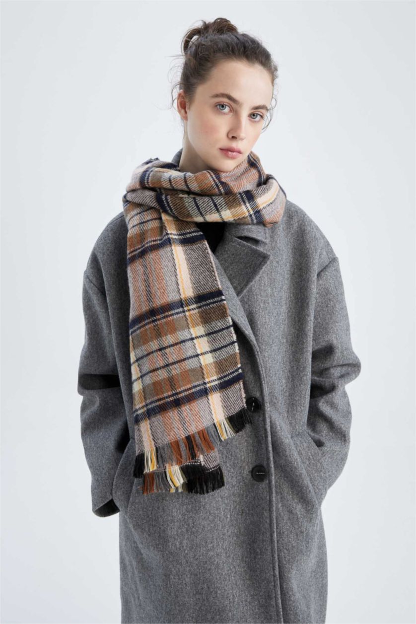 WOMAN MIXED Women's Checkered Scarf