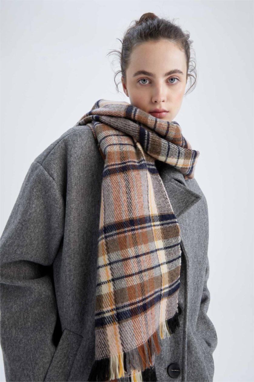 WOMAN MIXED Women's Checkered Scarf