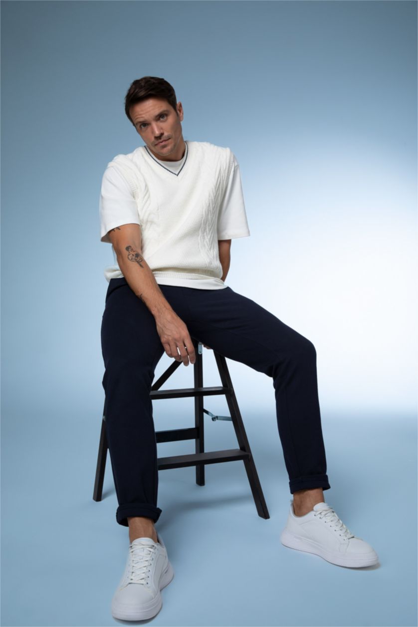 MAN NAVY jogger Trousers