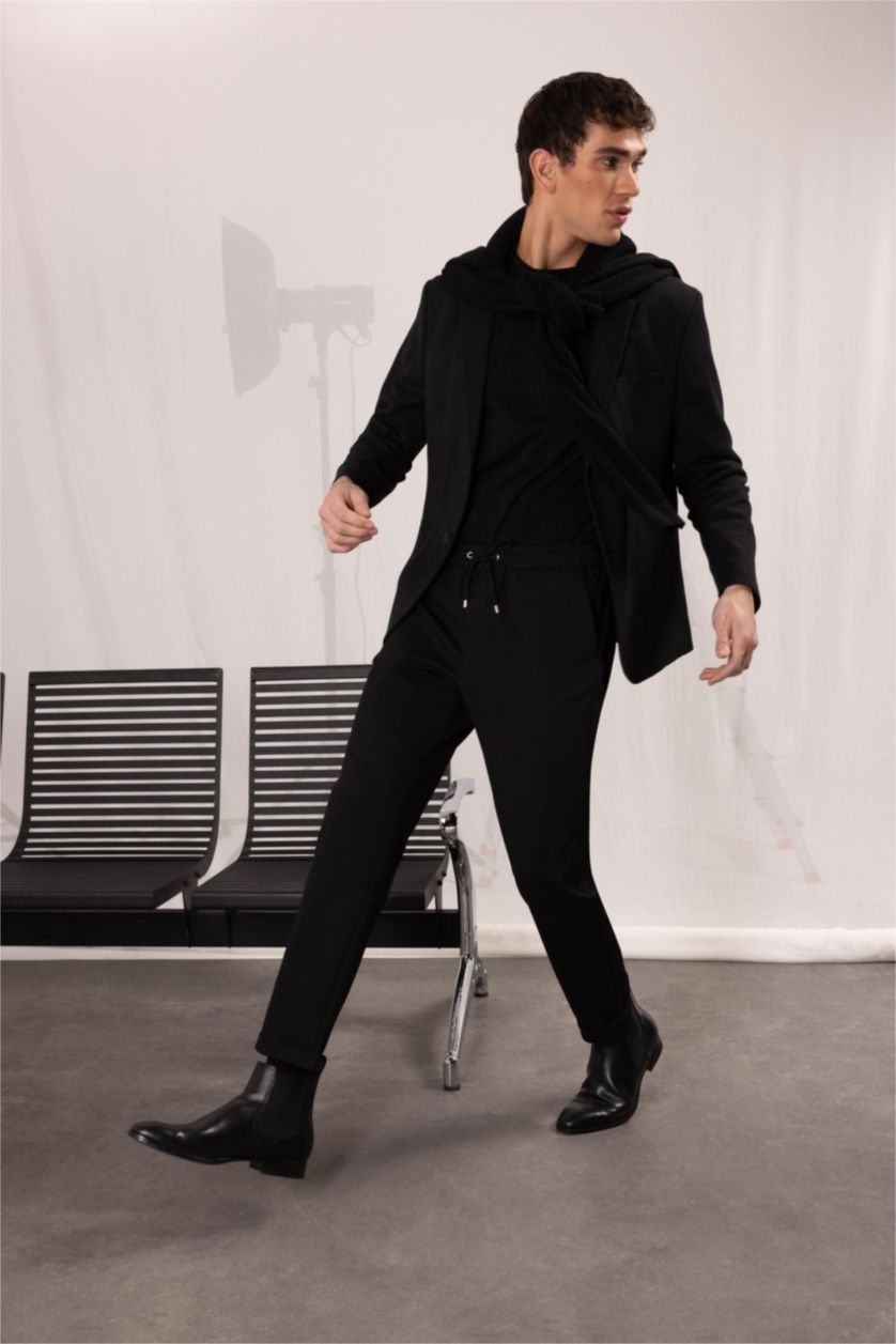 رجال أسود jogger Trousers