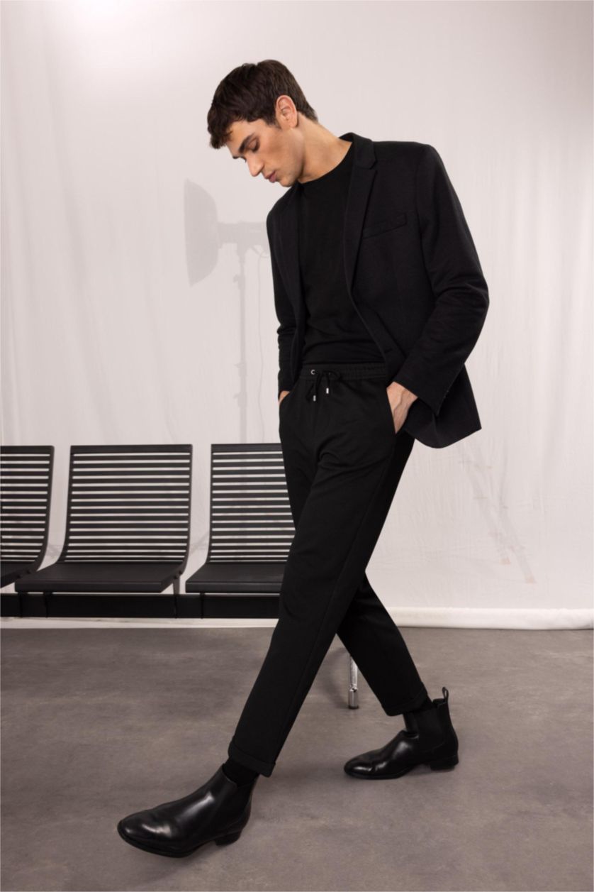 رجال أسود jogger Trousers