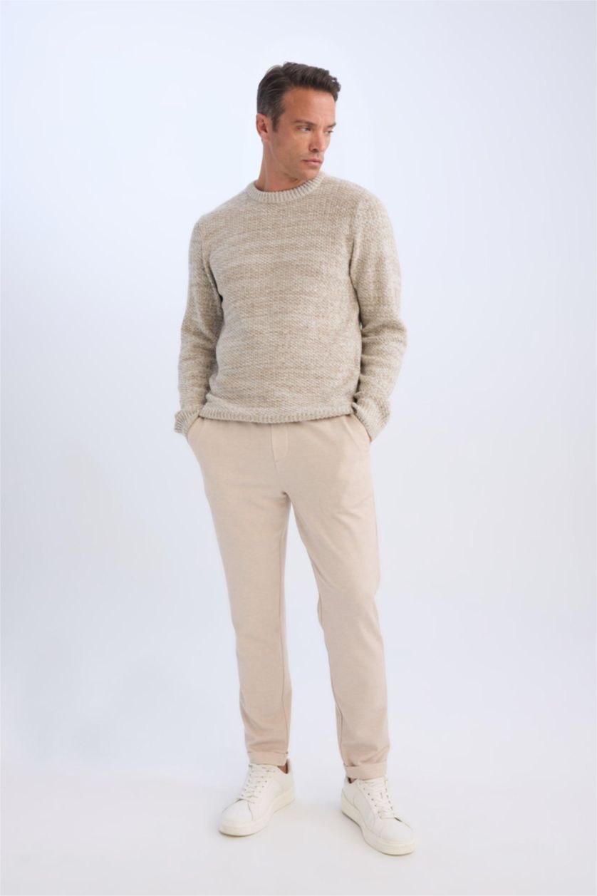 Ерлер ашық реңк джоггер пішімі қос етек Шалбар