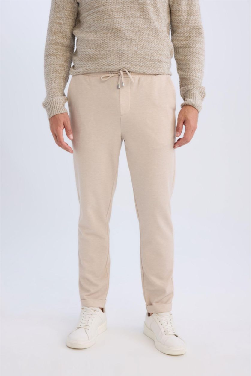 Ерлер ашық реңк джоггер пішімі қос етек Шалбар