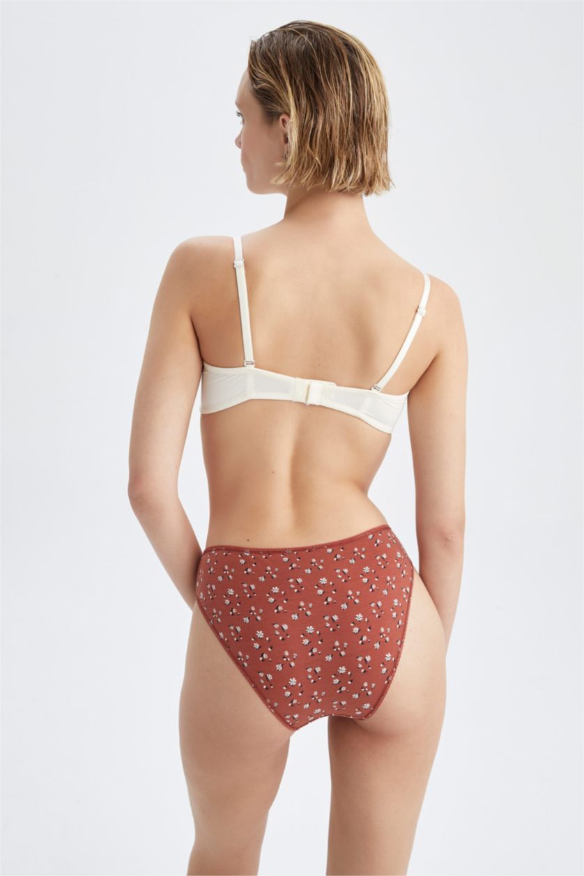 نساء برتقلي غامق سراويل داخلية منقوشة - 3 قطع