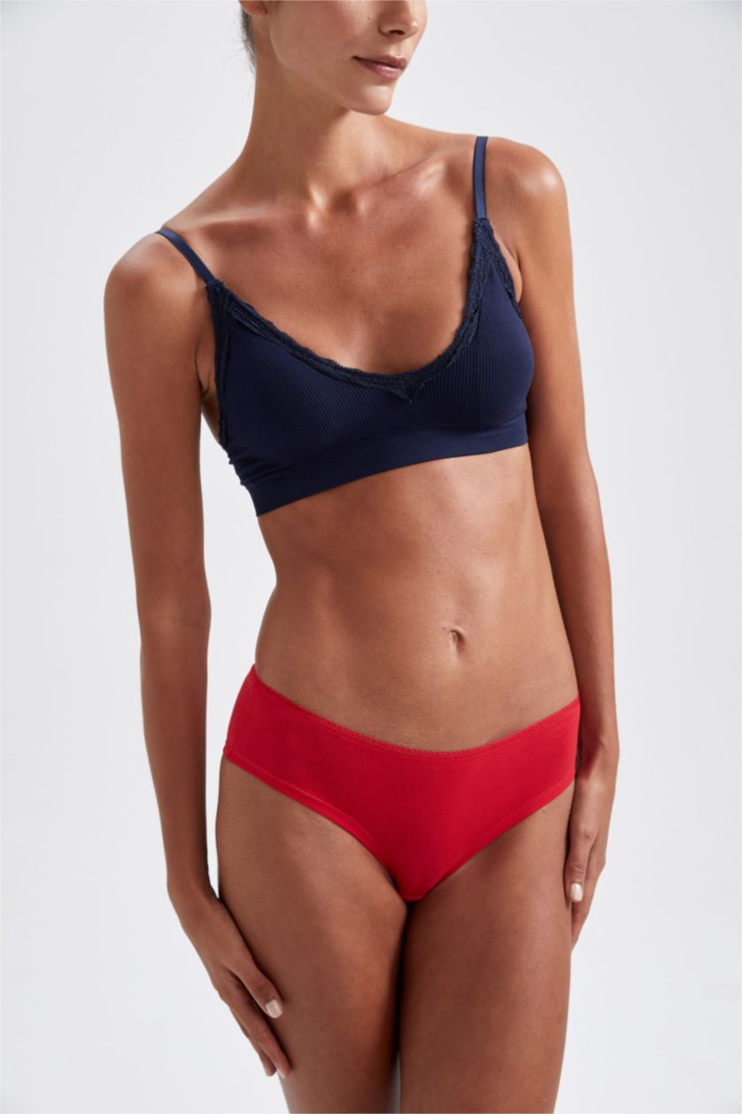 نساء كحلي سراويل داخلية منقوشة - 3 قطع