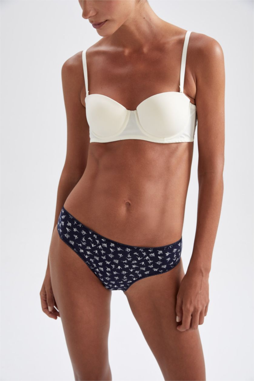 WOMAN NAVY 5 Piece Panties Set