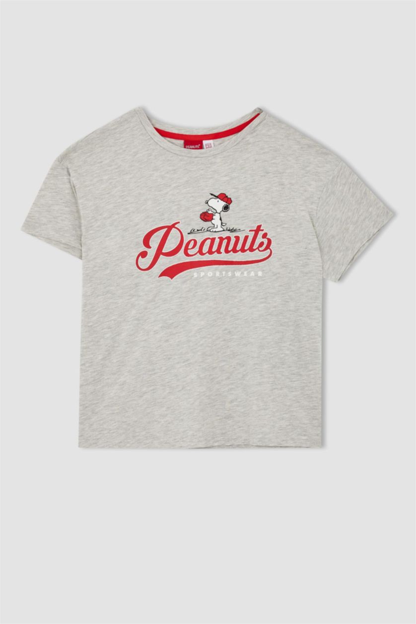 FEMME Rouge Ensemble En Tricot Coton Snoopy 2