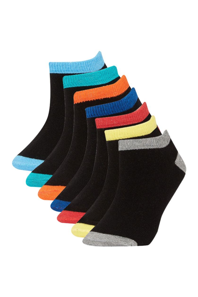 BOYS & TEENS Black Boy 7 piece Short Socks