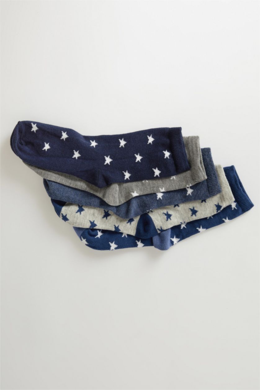 BOYS & TEENS Karma Boy 5 Pack Cotton Long Socks