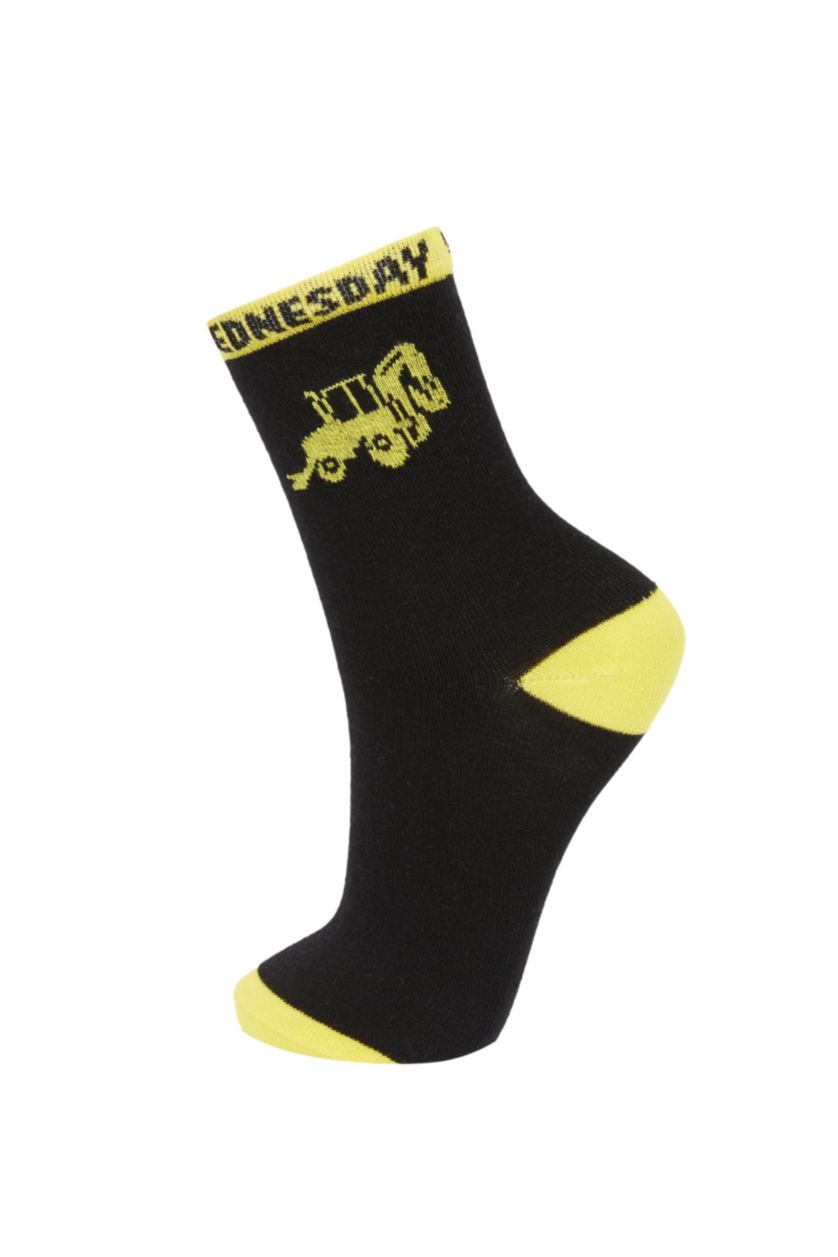 Мальчики и подростки Разноцветный Длинные носки из хлопка для мальчиков, 5 пар