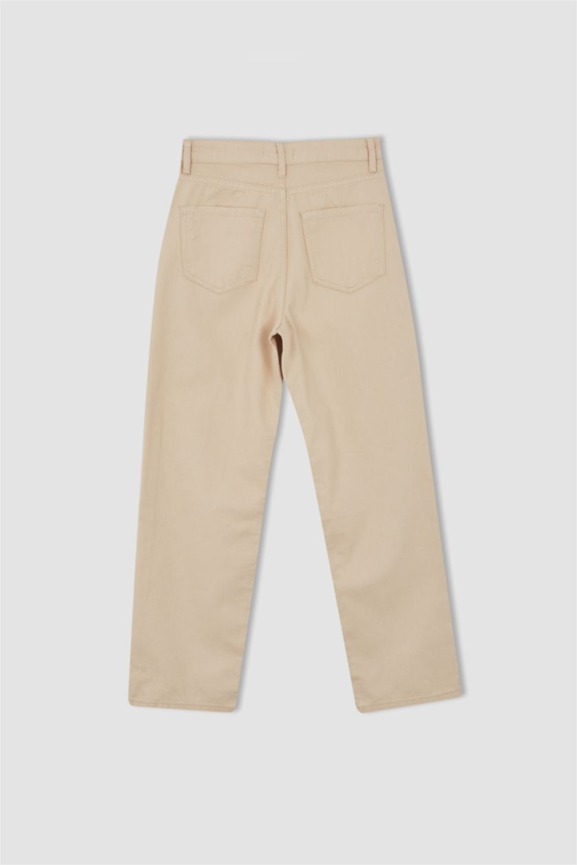WOMAN Sand Straight Fit Trousers