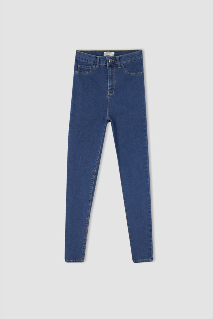 Woman Blue Denim Trousers
