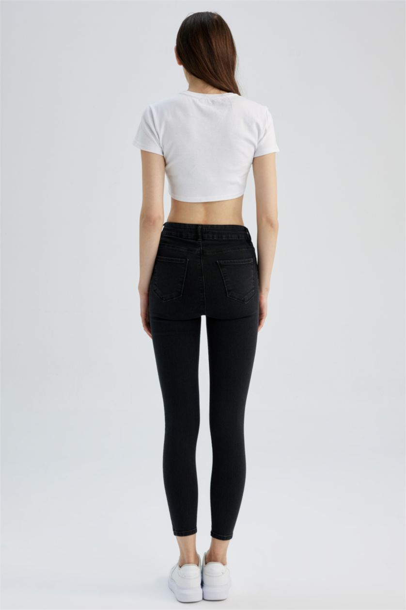 WOMAN Anthracite Super Skinny Fit High Waist Jeans