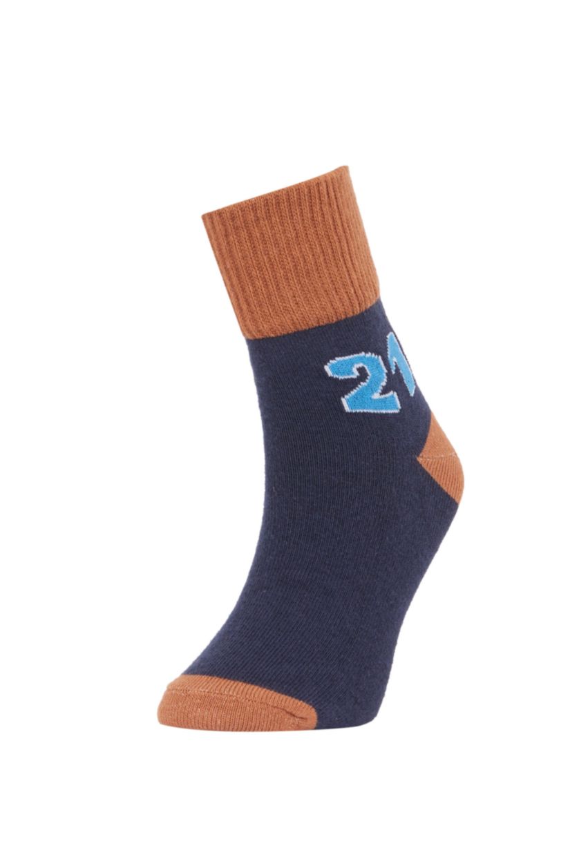 Erkek Çocuk - Genç Erkek Karma 3'lü Pamuklu Uzun Çorap Erkek Çocuk