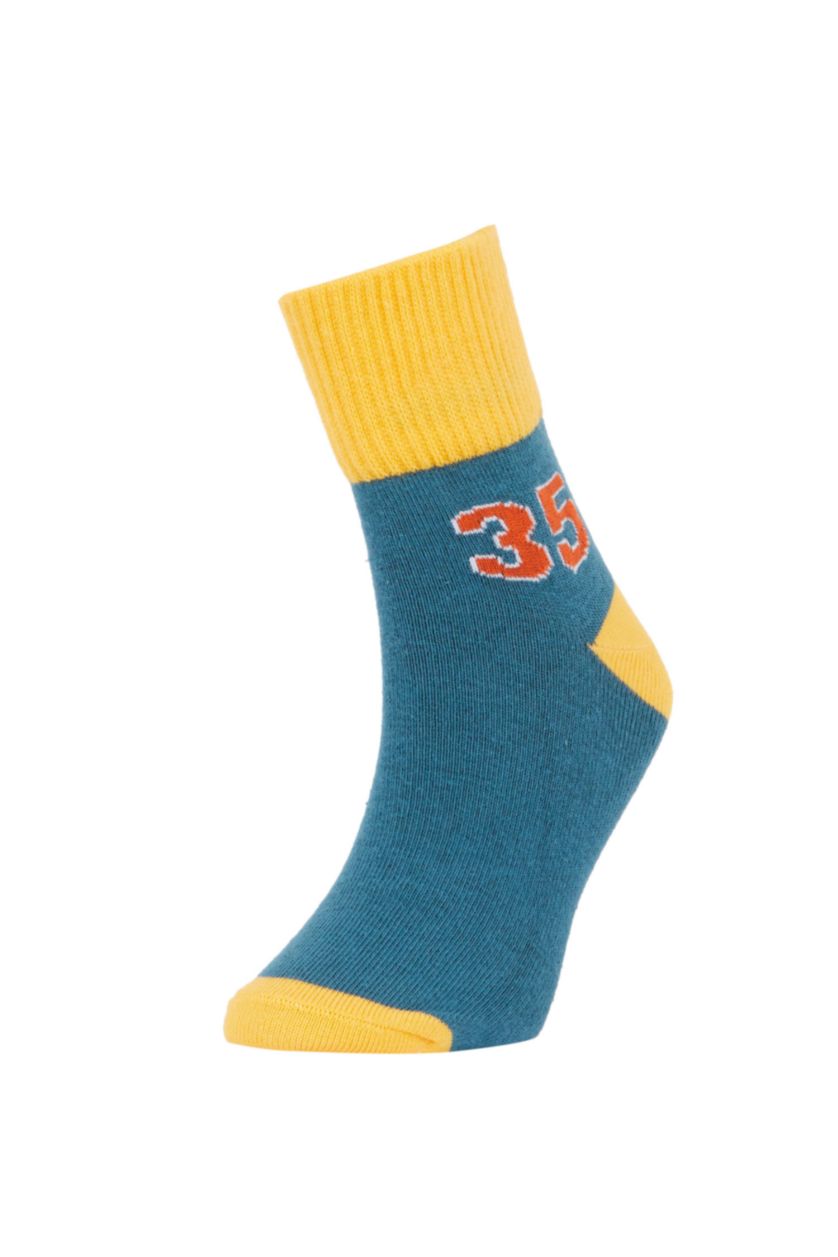 Erkek Çocuk - Genç Erkek Karma 3'lü Pamuklu Uzun Çorap Erkek Çocuk