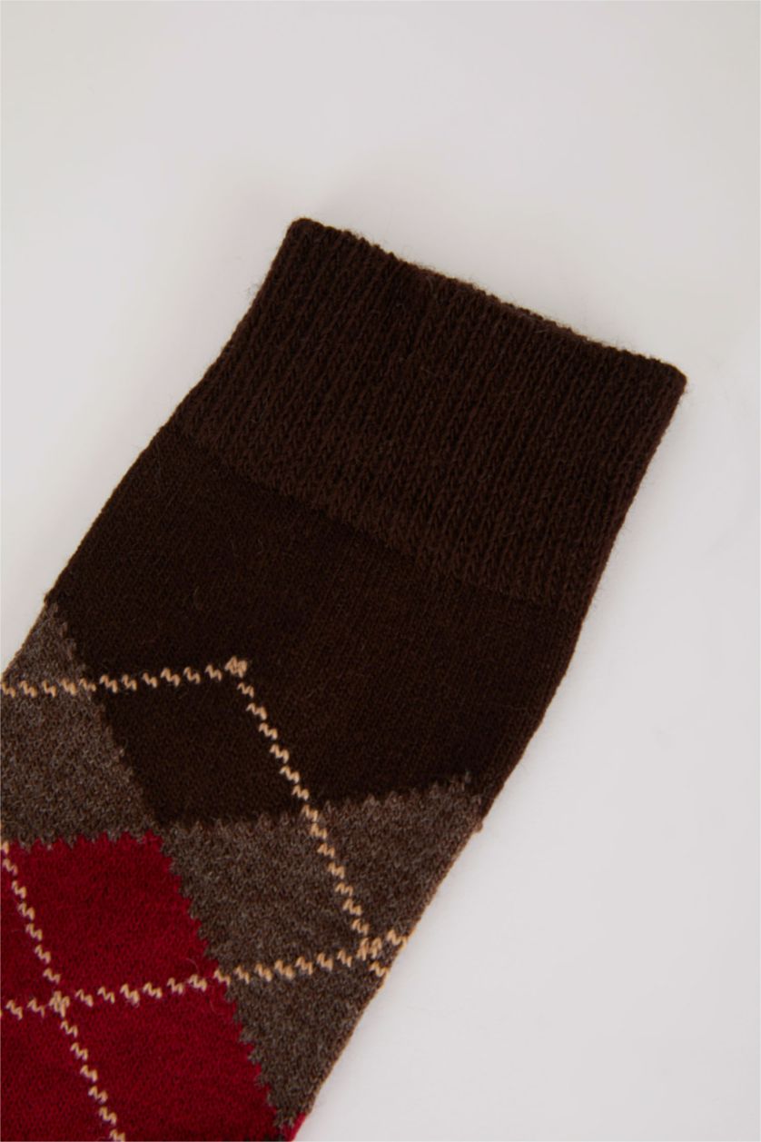 HOMME Marron Chaussettes d'hiver Laıne Homme