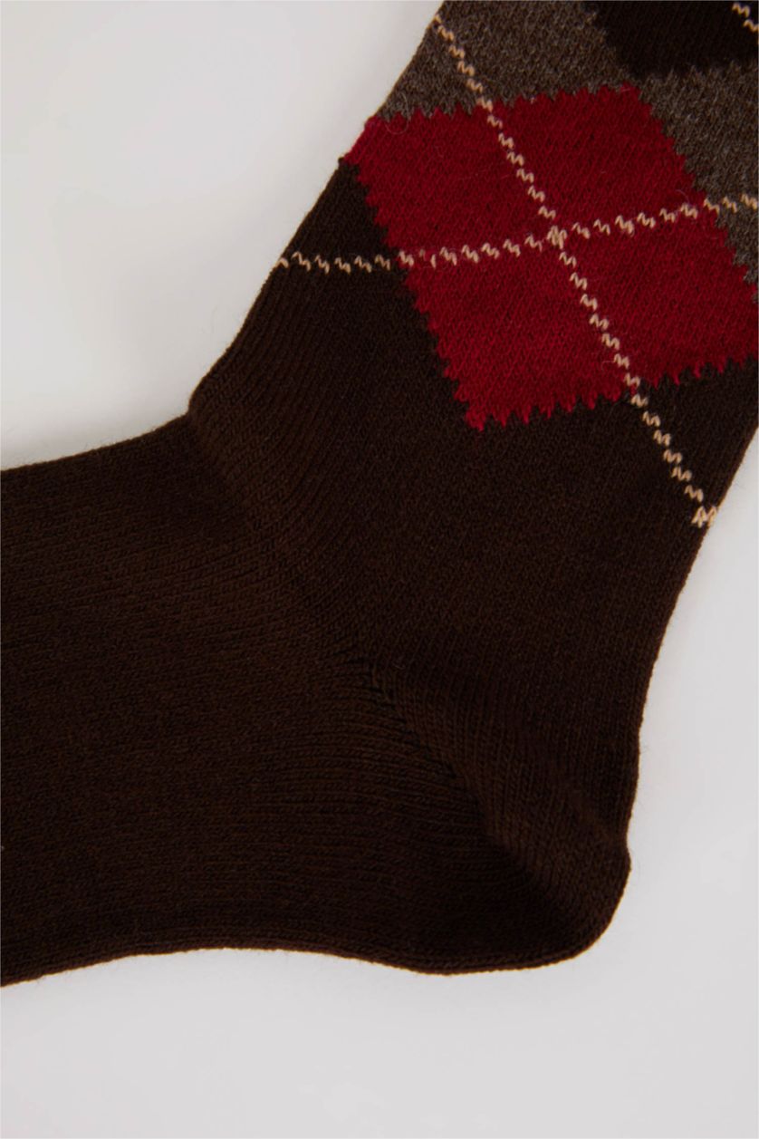 HOMME Marron Chaussettes d'hiver Laıne Homme