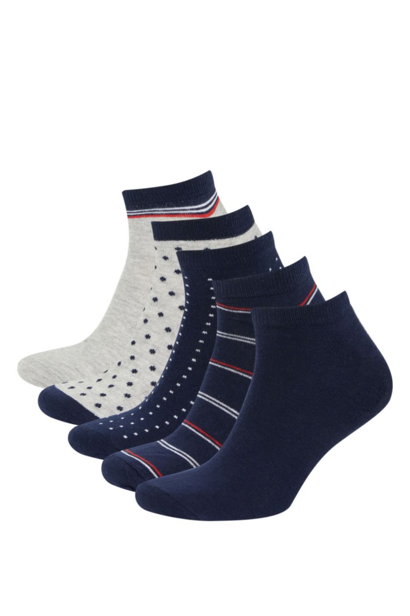 Man Karma 5 Piece Cotton Short Socks