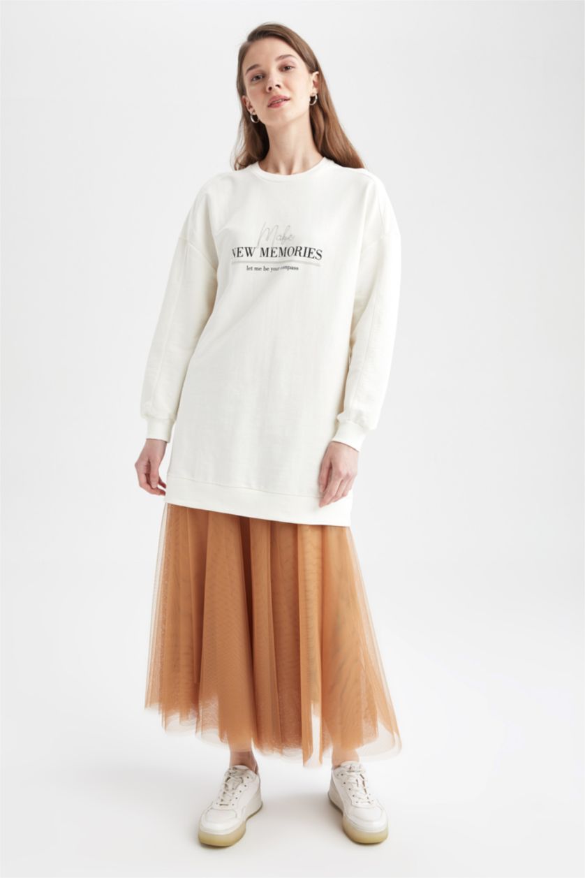 FEMME Beige Jupe En Tricot