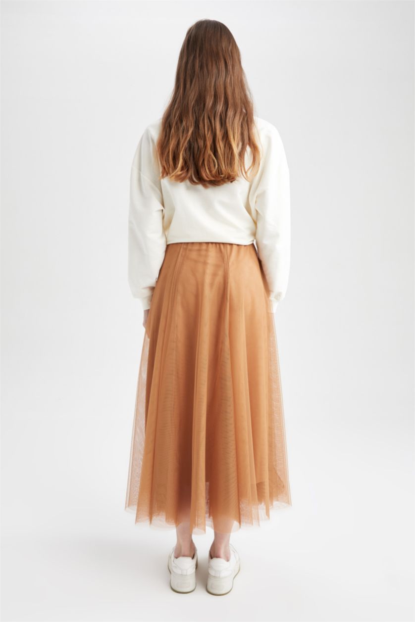 FEMME Beige Jupe En Tricot