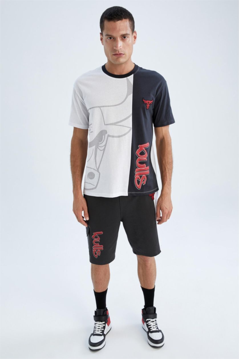 HOMME Anthracite Short Coupe Régulière NBA Chicago Bulls