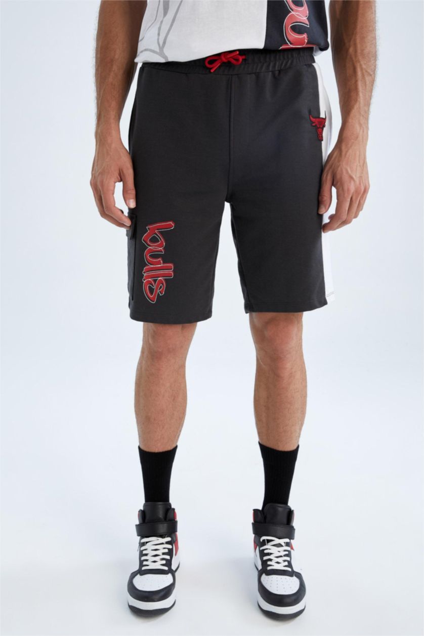 HOMME Anthracite Short Coupe Régulière NBA Chicago Bulls
