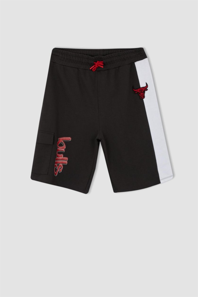 HOMME Anthracite Short Coupe Régulière NBA Chicago Bulls