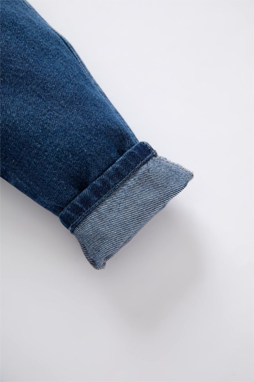 طفل صغير أزرق جمبسوت جينز ولادي