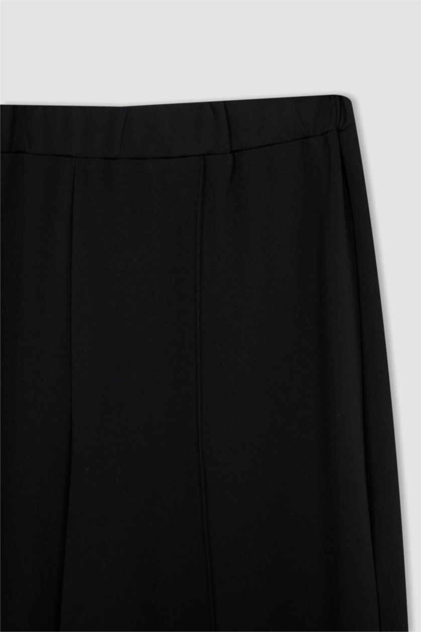 نساء أسود بنطلون مقاس كبير من قماش كريب من Df Plus