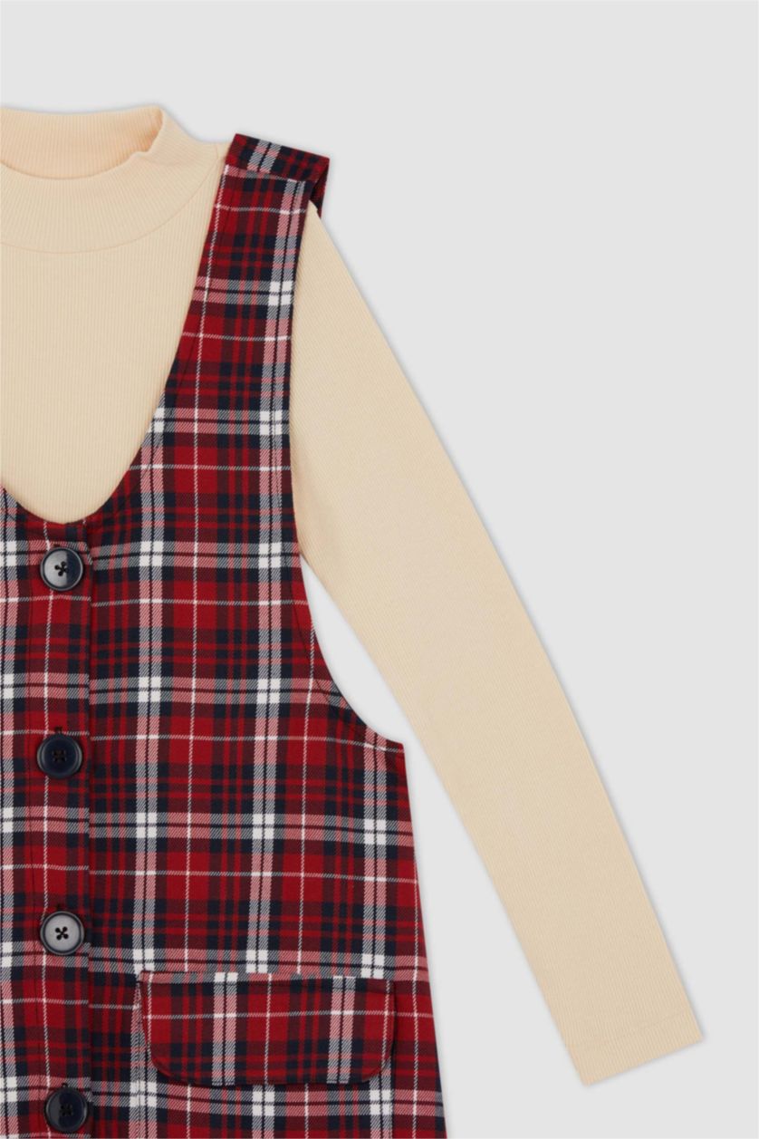 FILLES Rouge Ensemble Tissé Fille