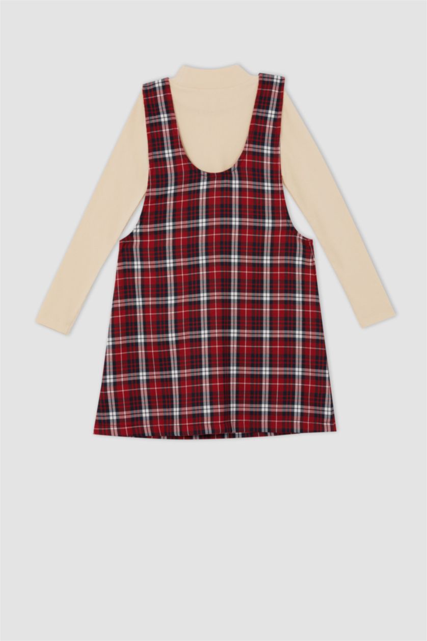 FILLES Rouge Ensemble Tissé Fille