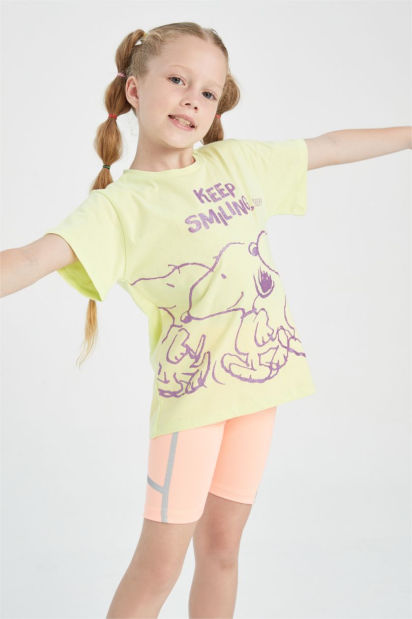 FILLES Orange Leggings Motard