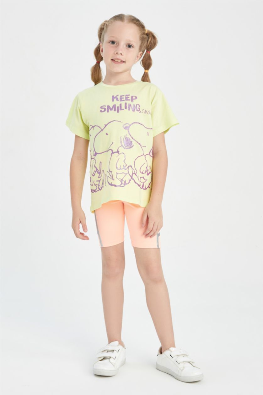 FILLES Orange Leggings Motard