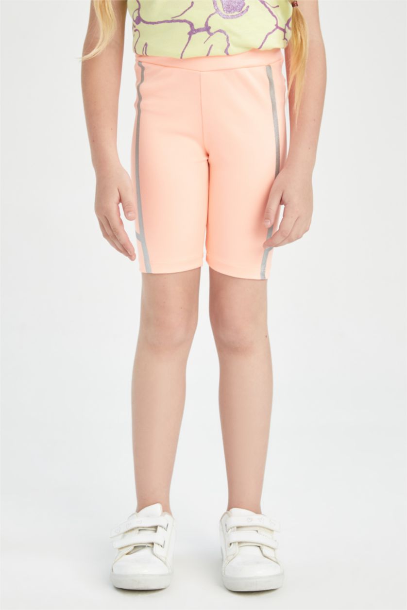 FILLES Orange Leggings Motard