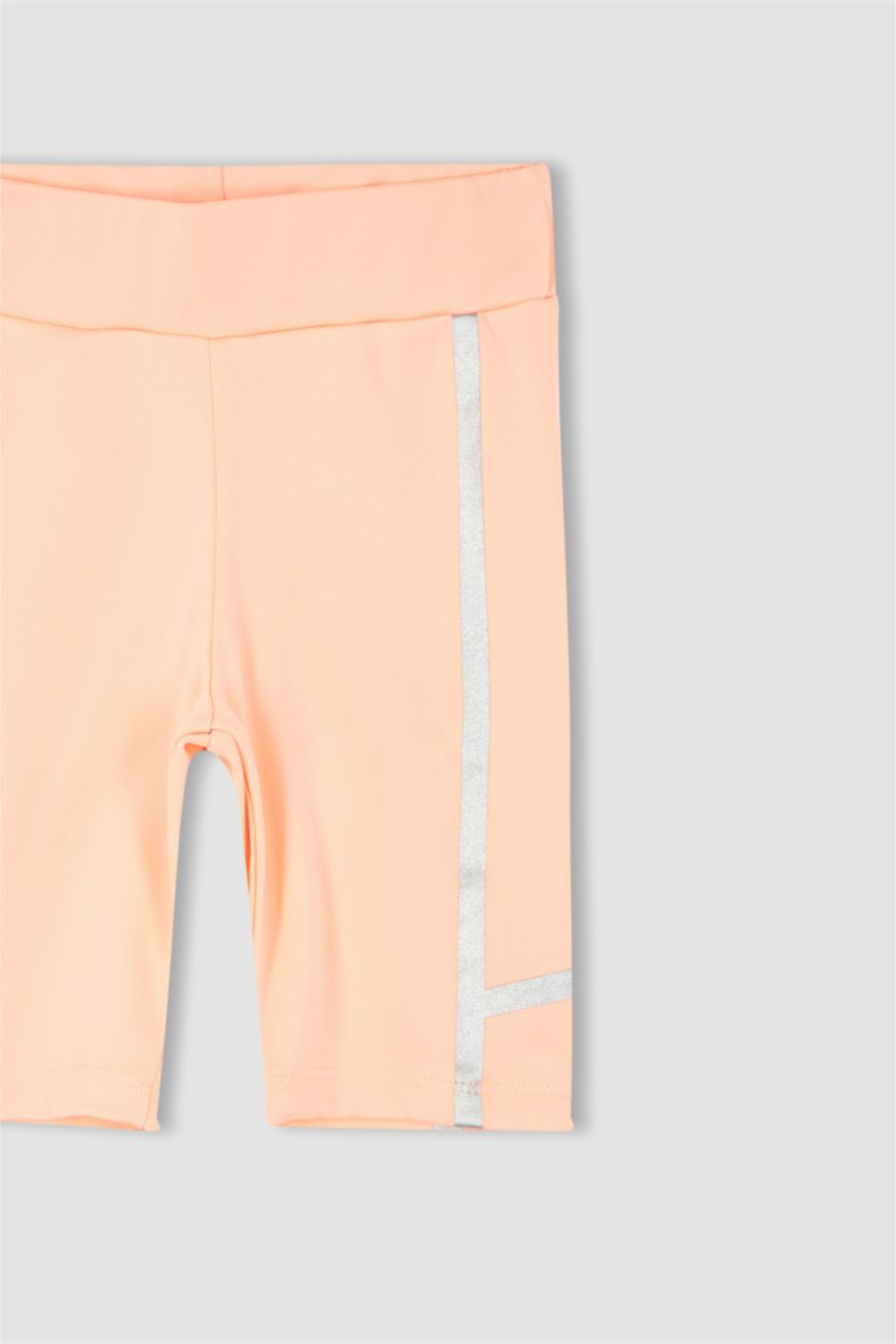 FILLES Orange Leggings Motard