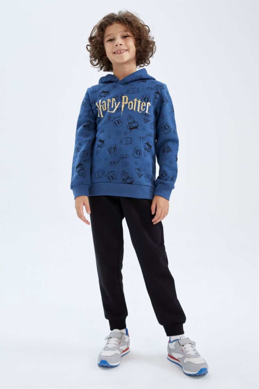 GARÇONS Indigo Sweat- Shirt Tissu Sweat Épais Coupe Régulière À capuche Harry Potter