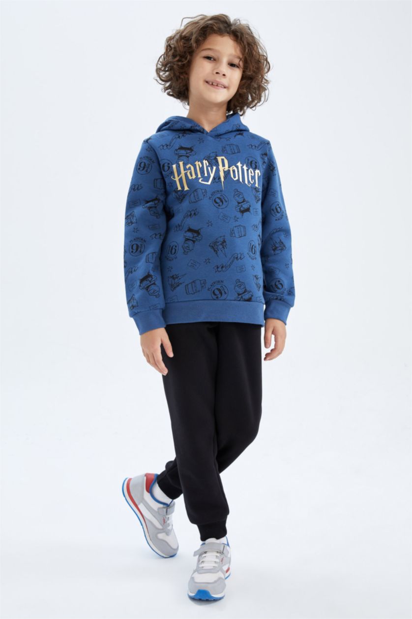 GARÇONS Indigo Sweat- Shirt Tissu Sweat Épais Coupe Régulière À capuche Harry Potter