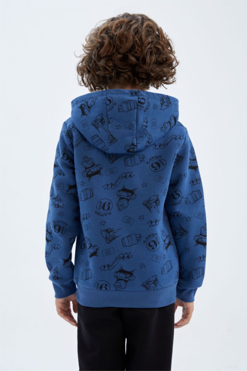 GARÇONS Indigo Sweat- Shirt Tissu Sweat Épais Coupe Régulière À capuche Harry Potter
