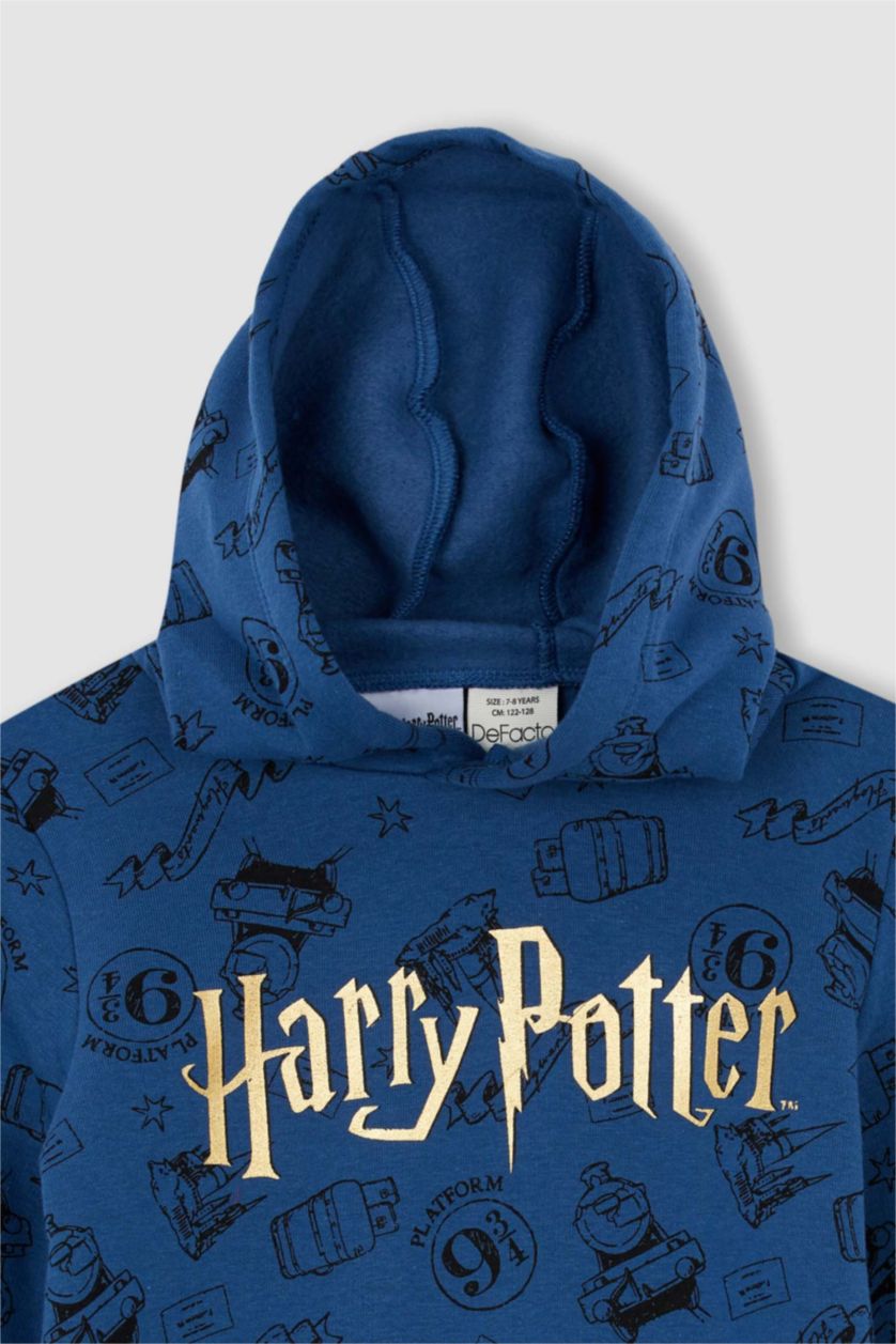GARÇONS Indigo Sweat- Shirt Tissu Sweat Épais Coupe Régulière À capuche Harry Potter