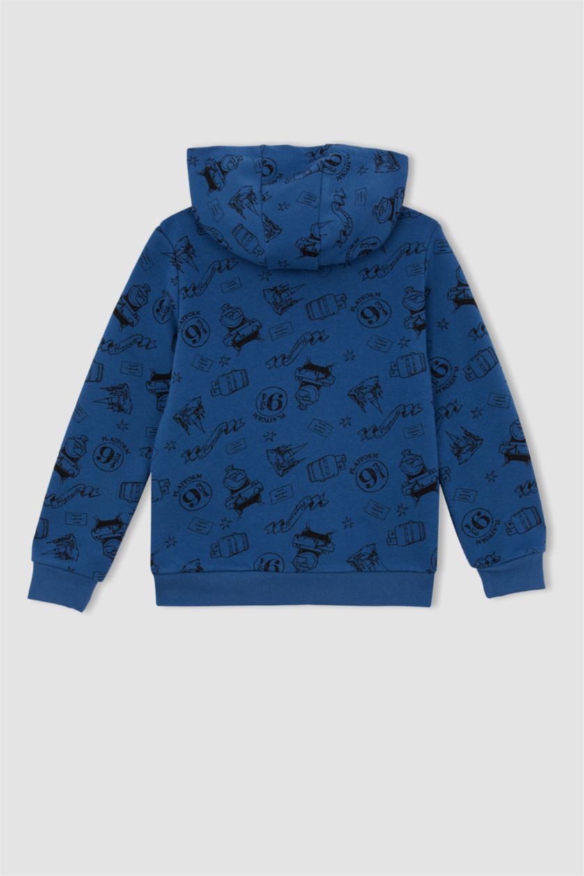 GARÇONS Indigo Sweat- Shirt Tissu Sweat Épais Coupe Régulière À capuche Harry Potter