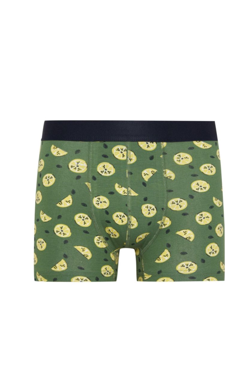 رجالي أخضر بوكسر قصة عادية - 3 قطع