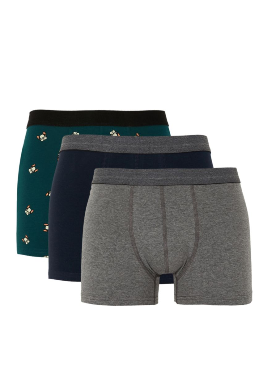 رجال كحلي بوكسر قصة عادية من 3 قطع