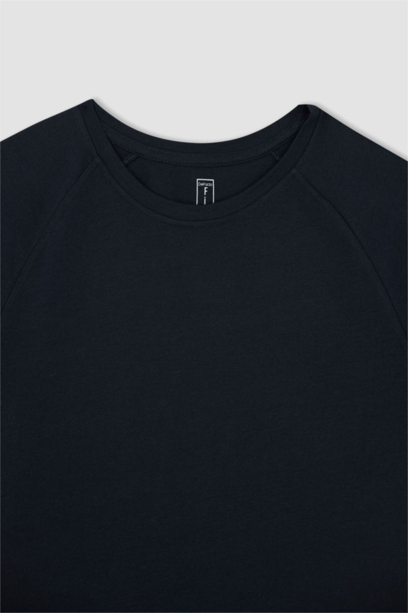 MAN NAVY Defacto Fit Long Muscle Fit Crew Neck Short Sleeve T-Shirt