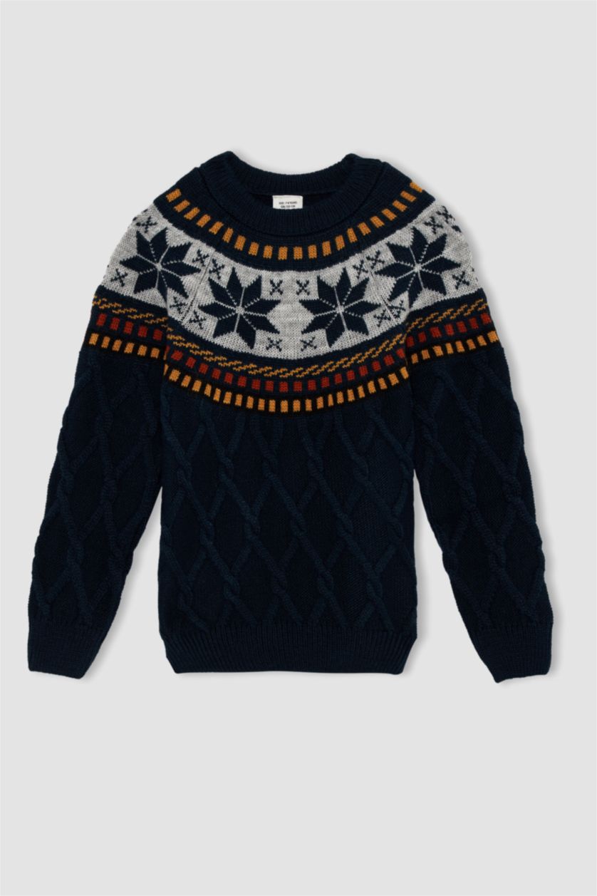 GARÇONS Marin Pull Col rond Garçon