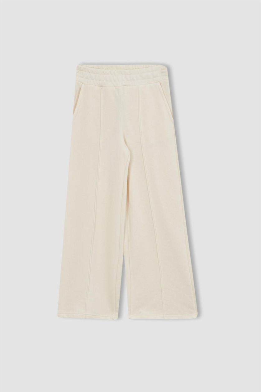 بناتي زهري فاتح طقم بناتي سويت شيرت وبنطلون سويت بانتس - قطعتين